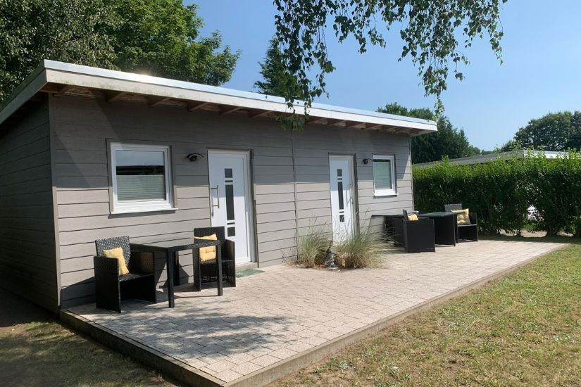 Campingplatz Beckmann in Nordholz: Miet-Unterkunft Ankerplatz, Außenansicht